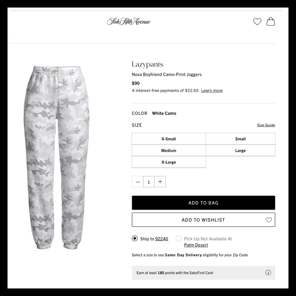 Lazypants Ultra Soft Fleece Jogger White Camo Loungewear - Picture 6 of 7